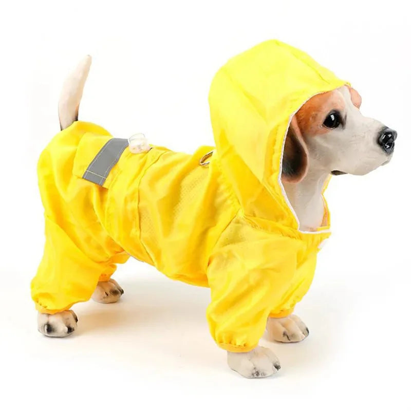 Pawvibe Waterproof Dog Raincoat with Reflective Stripes