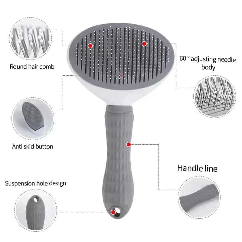 PawVibe One-Click Self Cleaning Pet Brush