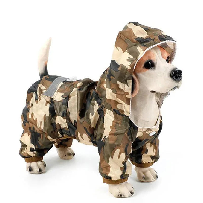 Pawvibe Waterproof Dog Raincoat with Reflective Stripes