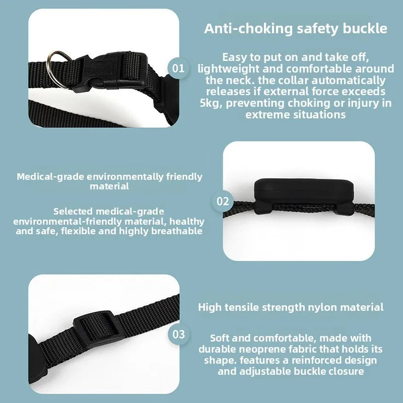 Pawvibeo™ Smart GPS Tracker Collar - Real-Time Anti-Lost Locator for Cats & Dogs