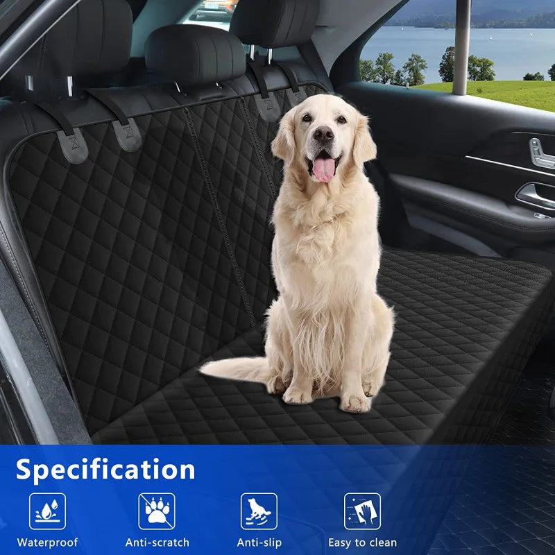 PawVibe Premium Waterproof Dog Car Seat Cover - Universal Fit