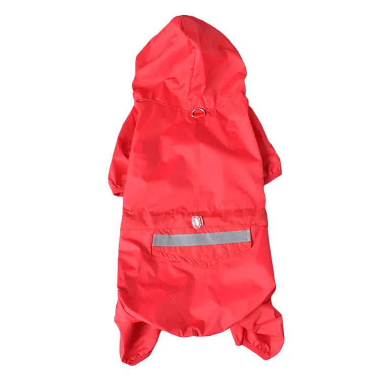 Pawvibe Waterproof Dog Raincoat with Reflective Stripes