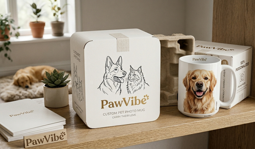 PawVibe Custom Pet Photo Mug – Your Favorite Vibe on a Mug!